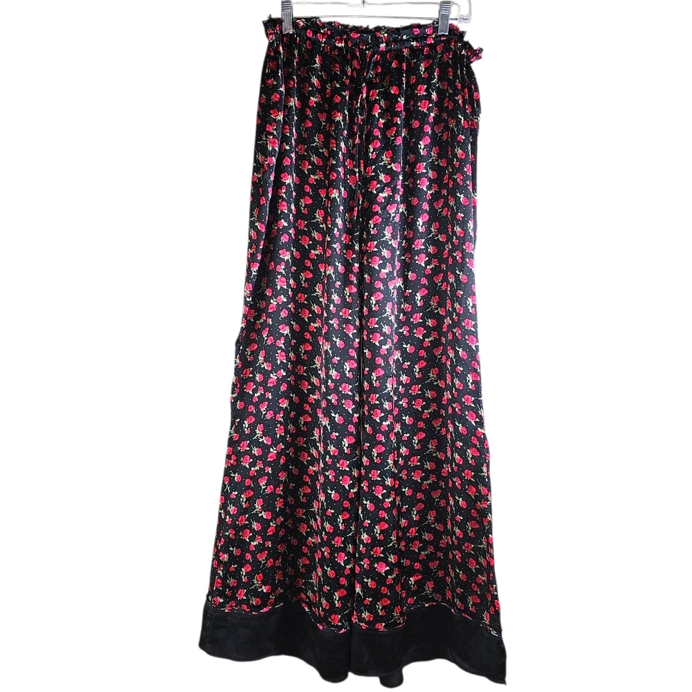 Intimately Free People Wide Leg Floral Sleep Pajama Pants In L NWOT - Picture 5 of 11
